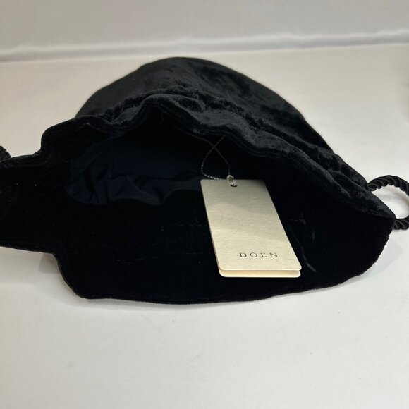 DOEN RMS BEAUTY Collaboration Purse Bag Satchel Black Felt - Picture 4 of 12